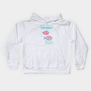 Swims Like A Fish Kids Hoodie